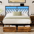thumbnail image 1 of Base De Cama Matrimonial 2 Cajones Luz Led Puertos C Y Usb, 1 of 6