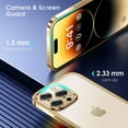 thumbnail image 3 of Official Color Match for iPhone 14 Pro Case, Anti-Fingerprints, 10FT Military Grade Protective, Soft Glossy Bumper Matte Slim Women Men Phone Cover 6.1 inch, Gold, 3 of 12