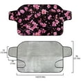 thumbnail image 5 of FOR U DESIGNS Cherry Blossom Print Windshield Snow Cover for Cars, All-Weather Vehicle Windproof Winter Frost and Ice Removal Sunshade Front Window Automotive Covers Fit for Trucks, Vans, 5 of 6