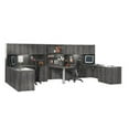 thumbnail image 2 of Mayline AT18LDC 15 x 8 ft. Aberdeen Series Suite 18 Double Workstation Desk, Mocha, 2 of 2