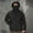 #Black, variant on Men's Solid Color Cargo Warm Long Sleeve Hooded Pocket Sports Training Casual Jacket,Army Green,Big and Tall Men XL