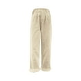 thumbnail image 3 of TRUBKH Corduroy Pants Women Cargo Pants Vintage Pants Womens Fall Pants Womens Pants Trendy Bellbottoms Pants for Women Cargo Pants Baggy Beige L, 3 of 3