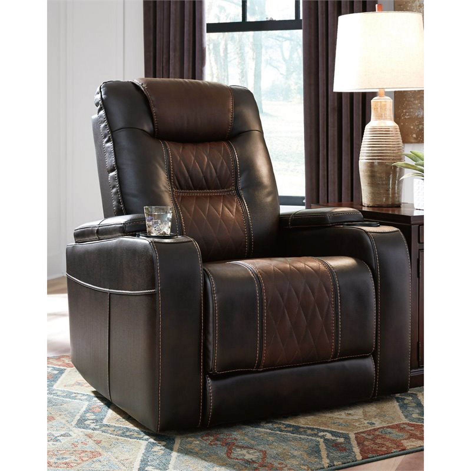 Signature Design by Ashley Composer Power Recliner in Gray