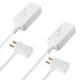 thumbnail image 1 of Qucyy Plug in Dimmer Switch for Lamp, Table Lamp Dimmer for Dimmable LED/CFL Lights and Incandescent Bulbs, Full Range Slide Control, 6.6 ft Extension Cord, UL Listed, White, 2 Pack White, 1 of 5