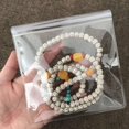 thumbnail image 1 of Práctica bolsa de PVC para guardar joyas, antioxidación, para pendientes, collares y pulseras, a prueba de polvo, transparente y gruesa, 1 of 1