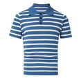 thumbnail image 2 of Sngxgn Men's Short Sleeve Polo T-Shirt(Blue,L), 2 of 7