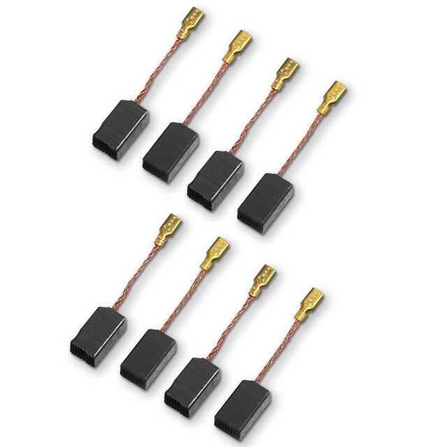 Eigraketly Paquete de 8 herramientas eléctricas universales, cepillo de carbono para Motor eléctrico, cepillos desmontables, dispositivo Herramientas eléctricas