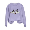 thumbnail image 4 of Wiyuqeen Halloween Ghost Sweatshirts for Women Round Neck Long Sleeve Casaul Loose Pullover Lightweight Gnome Graphic Sweat Shirts, 4 of 6