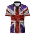 thumbnail image 4 of ZRBYWB Men's Polo Shirt Men Fashion Spring Summer Casual Short Sleeve Crew Neck Flag Printed Shirts Top Blouse Polo Shirts For Men, 4 of 4