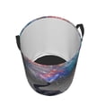 thumbnail image 2 of KLL Elephant Fireworks Celebration Waterproof Foldable Laundry Hamper Bucket with Handles for Storage Bin,Kids Room,Home Organizer (Small ), 2 of 7