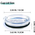 thumbnail image 2 of 2 Pcs Replacement Lids for 30oz Stainless Steel Tumbler Travel Cup, Tumbler Lids Fits Of 3.62 INCH Yeti Rambler, Ozark Trail, Rtic\u2026, 2 of 6