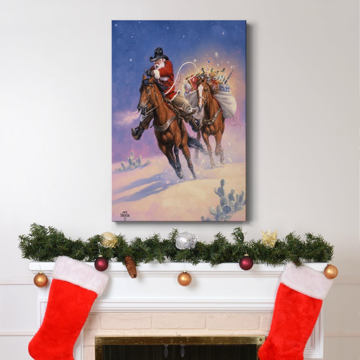 Santa's Big Ride- Gallery Wrapped Canvas