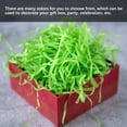 thumbnail image 4 of Crinkle Paper Raffia Shreds Colorful Boxes Filling Material DIY Packaging Confetti Wedding Party Greeting Tissue Accessories Grass Green, 4 of 6
