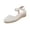 Summer Sandals # A01 White, variant on Women's Espadrille Thick Sole Sandals Closed Round Toe Bow Knot Decor Ankle Strap Summer Cozy Walking Shoes Vacation Beach