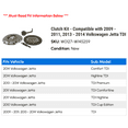 thumbnail image 2 of Clutch Kit - Compatible with 2009 - 2011, 2013 - 2014 Volkswagen Jetta TDI 2010, 2 of 2
