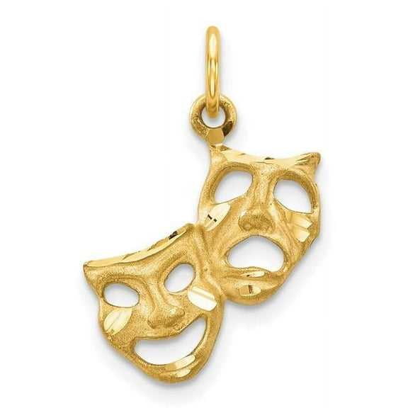 Finest Gold 10K Yellow Gold Comedy & Tragedy Charm