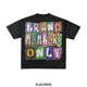 thumbnail image 2 of Camiseta con estampado gráfico gótico de calle principal estadounidense, camisetas holgadas de manga corta de algodón estilo Harajuku hip hop de gran tamaño para hombres y mujeres, 2 of 5