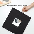 thumbnail image 3 of Bevtee Photo Album Self Adhesive 4x6 8x10 DIY Picture Scrapbook, 60 Pages Linen Cover with Display Window, with Pen, for Moms, Families, Babies, and Weddings, Black, 3 of 6