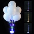 thumbnail image 2 of Balloon Stick Stand - Balloon Holder Cup with Balloon Pole and Flower Stand Base - Table Desktop Centerpiece Decorations for Wedding Birthday Baby Shower Any Party(warm white), 2 of 11
