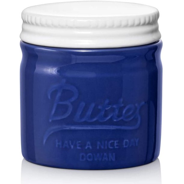 DOWAN Butter Keeper Crock16oz,French Ceramic Butter Dish with Lid