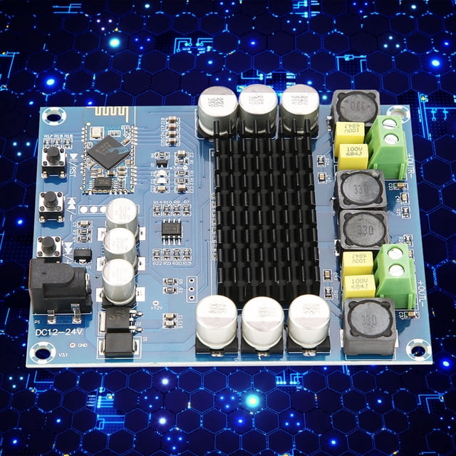 Placa amplificadora de potencia de audio digital Bluetooth de doble canal TPA3116D2 de 120 W + 120 W