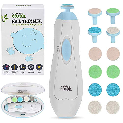 Hukommelse nød lommelygter Baby Nail Trimmer File Electric - [Upgraded] Safe Nail Clippers with 12  Units Gift for Newborn Toddler Kids or Women Toes and Fingernails, Care,  Polish and Trim, AA Battery Operated (No - Walmart.com