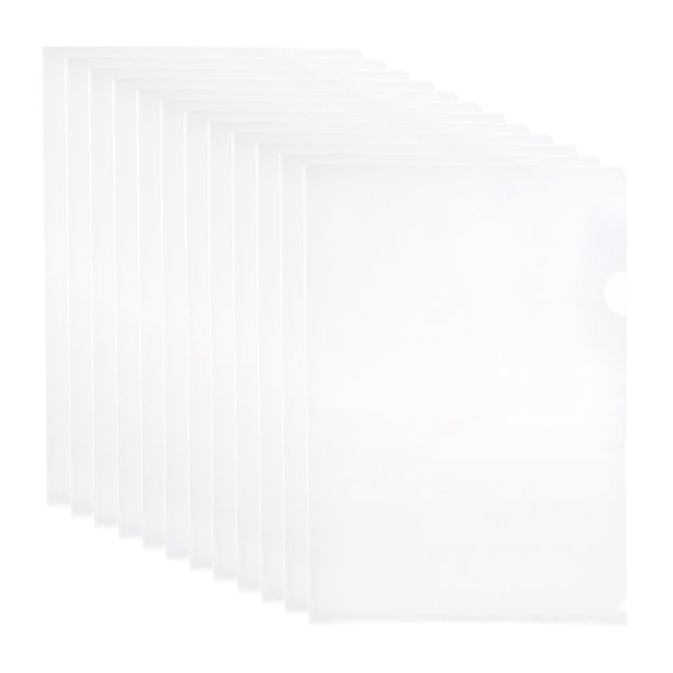 unbranded 20Ud Folder Plástico Transparente Para Documentos Resistente Ideal Para Escuela Oficina