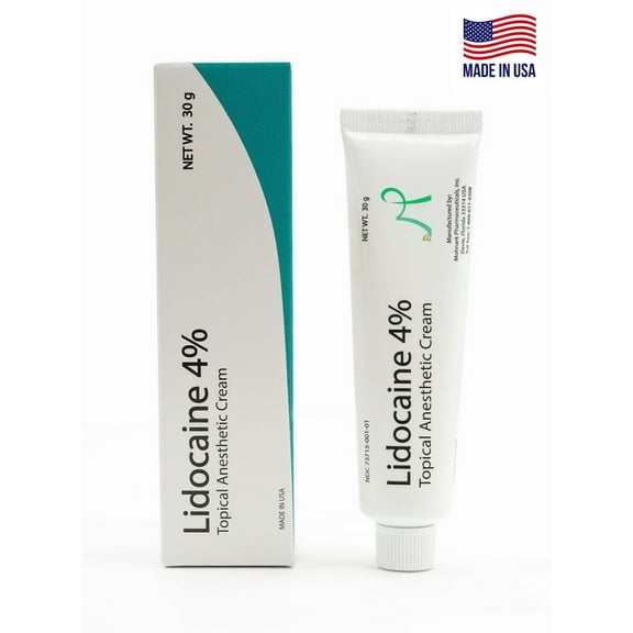 Lidocaine 4% Topical Anesthetic Cream for Muscle and Joint Pain, with Vitamin E for to Protect and Maintain The Skin’s Natural Barrier