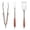 3piece set, variant on Studyset Stainless Steel BBQ Tool Set, Outdoor Grilling Kit, Barbecue Utensils with Wooden Handles, Includes Spatula, Fork, Locking Tongs, Non-Slip, Rust-Proof