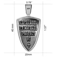 thumbnail image 2 of Collar VENICEBEE: Medalla Arcángel San Miguel, plata, 2 of 9