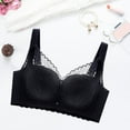 thumbnail image 2 of Wdgfv Full Coverage Wireless Bras for Women Unpadded Minimizer Unlined Lace Bra Black 36B, 2 of 3