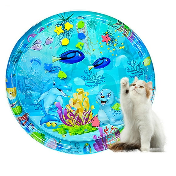 Billuyoard Almohadilla de hielo de PVC rellena de agua, adecuada para jugar en verano, resistente nido de escalada para gatos y perros. Juguetes para gatos Tipo 100CM+2