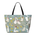 thumbnail image 3 of Rocae Cute Farm Birds for Large Women's Waterproof Beach Bag Tote with 7 Pockets Pool Bag for Travel Gym Vacation, 3 of 7