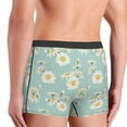 thumbnail image 4 of Bingfone Floral Daisy Men's Underwear - Casual Stretch Boxer Briefs-Small, 4 of 7
