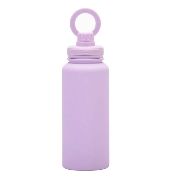 1L ThermosCup Cellphone Magnetic Stand Double Stainless Steel Portable Handle Protect Insulation and Cold Water Bottle,G