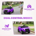 thumbnail image 3 of 12V Ride on Cars with Remote Control, Licensed Toyota LC250 2024 Ride on Toys Vehicle with Bluetooth, Music, AUX/USB Port, Powered Kids Electric Car for Toddlers Boys Girls Ages 3-5 Gift, Purple, 3 of 9