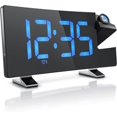 thumbnail image 1 of Radio despertador Reloj despertador con proyección Reloj despertador digital - Pantalla de proyección abatible, 1 of 4