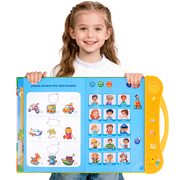 XUEYU Alphabet Sound Book, Interactive ABC Learning Toy with Letters, Words, Shapes & Songs, Electronic Educational Toy for Explore Sounds and Develop Skills