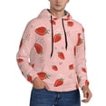 thumbnail image 2 of Sikiie Strawberry Men's Hoodie, Essentials Hoodie, Sweatshirt, Pullover Hooded Sweatshirt for Men-Large, 2 of 7