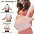 thumbnail image 5 of Unique Bargains Pregnancy Belly Band Belly Band with Adjustable Straps Belly Band for Pregnant Women Maternity Belt Large Skin Color XX Large Pink, 5 of 7