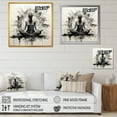 thumbnail image 4 of Designart "Minimalist Black And White Yoga Meditation Art IV" Yoga Wall Decor, 4 of 7