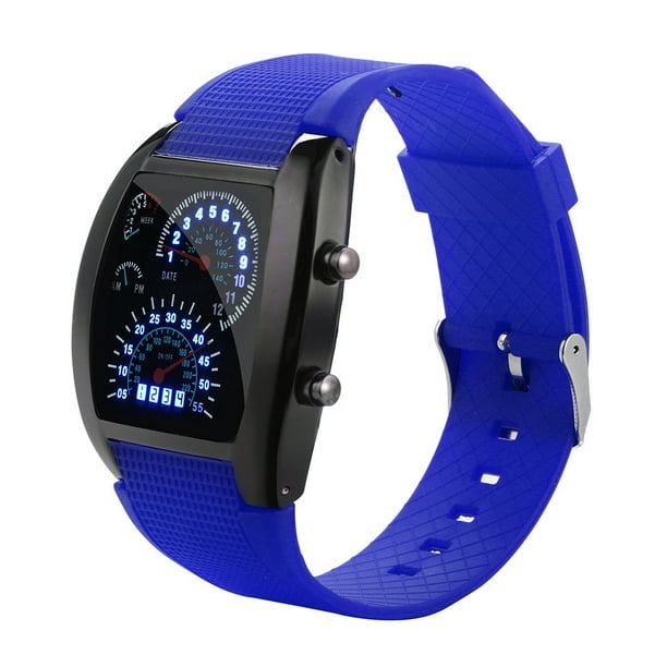 Cameland Men s Fashion LED Light Flash Turbo Speedometer Sports
