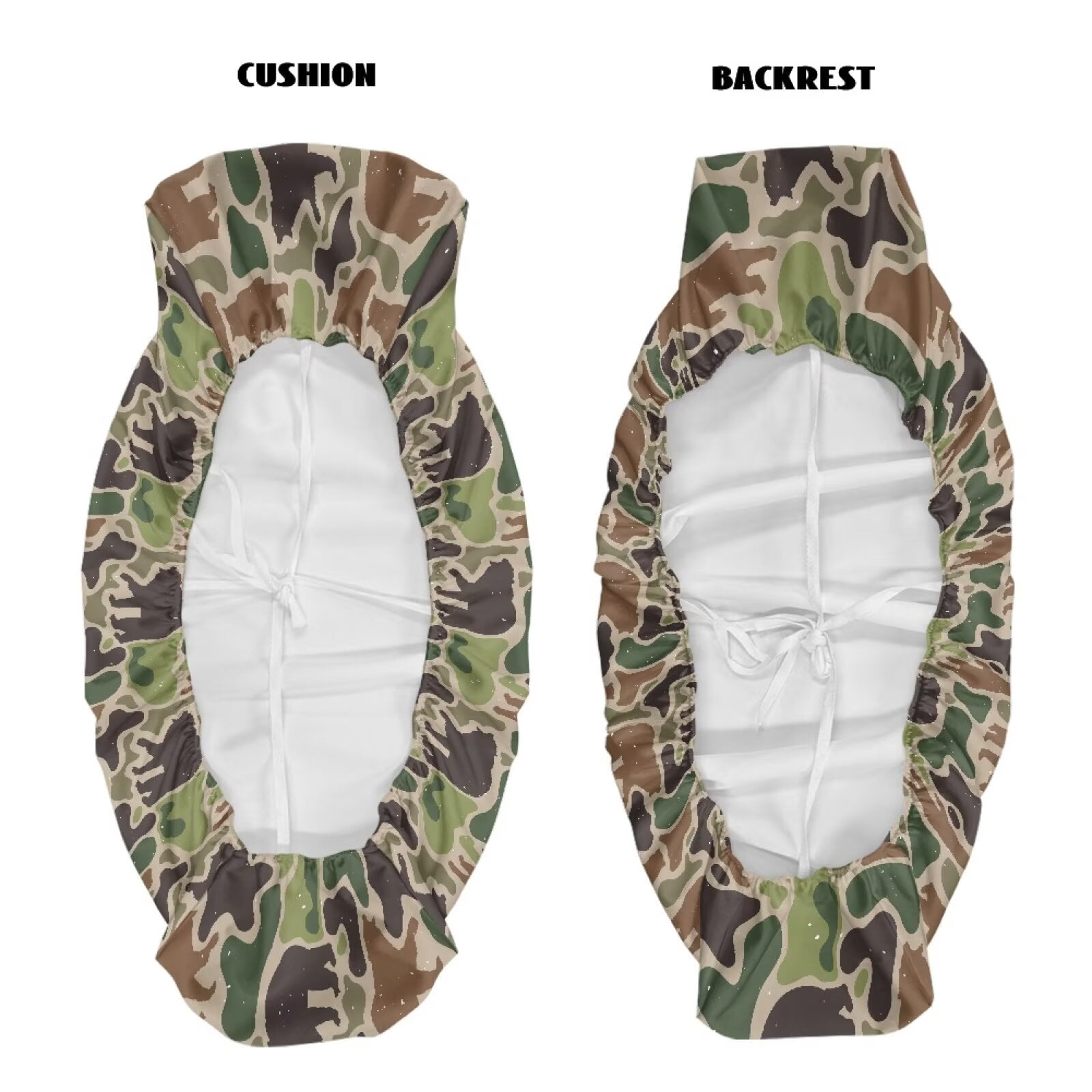 XYZCANDO Bear Seat Cover for UTV Set of 2 Camo UTV Bench Seats Cover Set Compatible with Kawasaki Mule 3000 3010 Breathable Replacement Bench Seat Covers Full Protection
