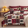 thumbnail image 1 of Juego de edredón Wake In Cloud Rustic Lodge Christmas California King, 1 of 6