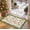 Green Rhombic Grid, variant on Bleum Cade 2'x 3' Christmas Rugs for Entryway Indoor Doormat,Gingerbread Man Welcome Front Door Mats,Soft Low Profile Non Slip Small Rug for Bathroom Kitchen,Green