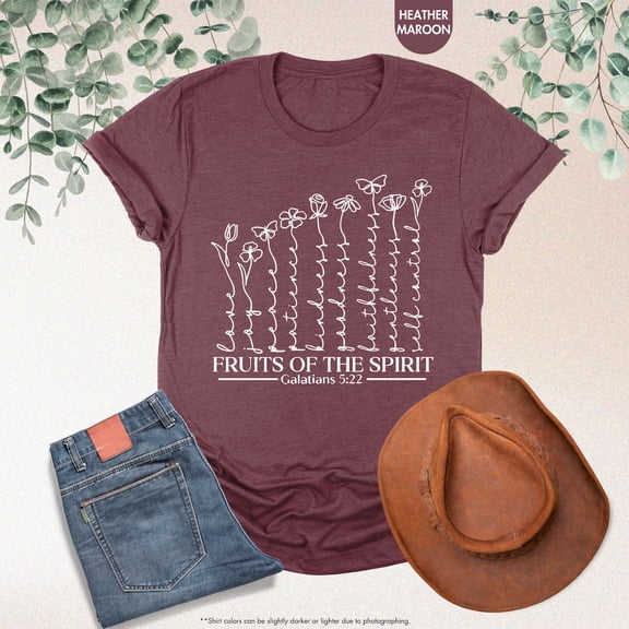 Fruits Of The Spirit Shirt,Galatians 5 22,Religious Floral Shirt,Floral Christian Sweatshirt,Womens,Christian Gifts,Religious Shirt All Size S-5Xl