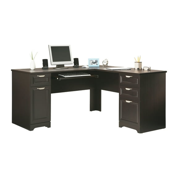 Realspace Magellan 59" W L-Shape Corner Desk 101095 - Espresso