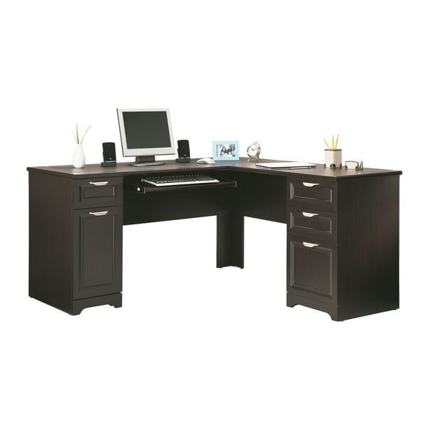 Realspace® Magellan 59"W LShape Corner Desk, Espresso