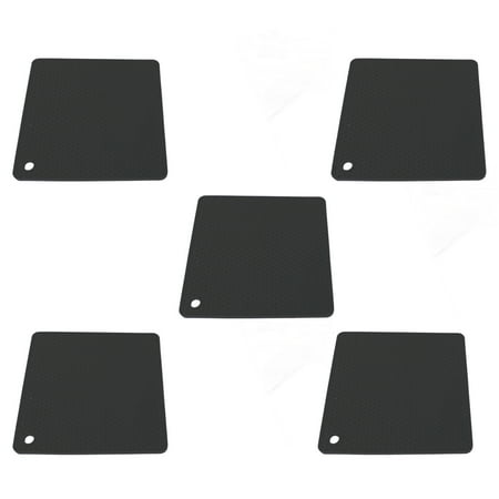 

5pcs Silicone Pot Holders Mat Heat Anti Slip Trivet Mat Hot Pads For Kitchen Potholders Hot Dishers