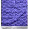 thumbnail image 1 of Soimoi Polyester Crepe Fabric Cross Sign & Triangle Geometric Print Sewing Fabric Yard 52 Inch Wide, 1 of 3